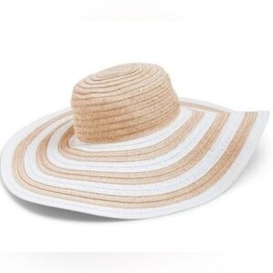 NWT Vera Bradley Natural Stripe Woven Sun Hat | OS